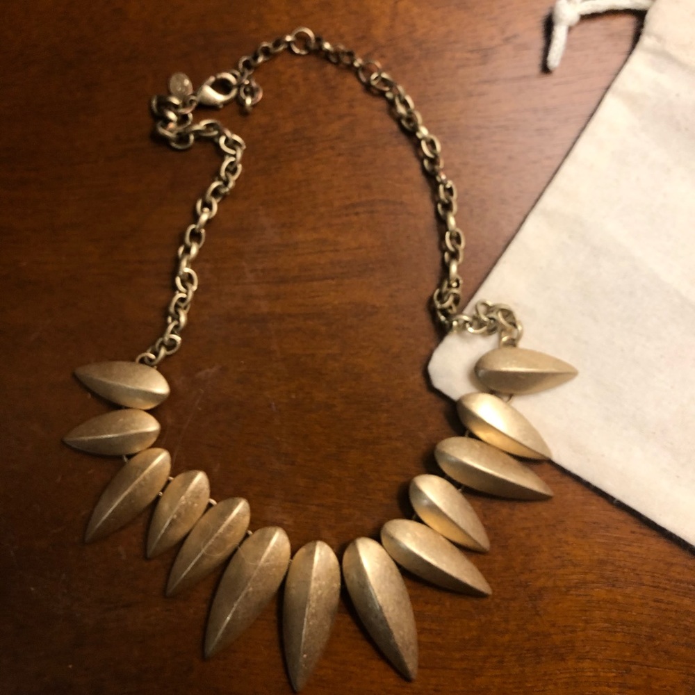LOFT gold statement necklace